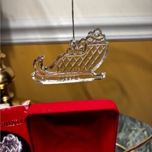 Waterford Crystal 1998 Memories Sleigh Ornament